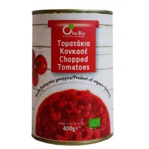 Τοματάκια σε κομμάτια (κον κασέ) 400gr, ola bio