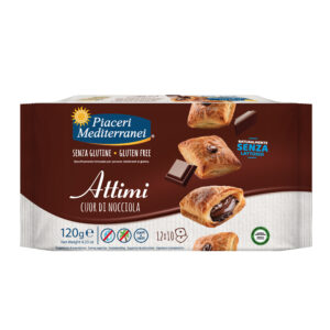 Μίνι Σφολιατάκια με γέμιση Πραλίνα Φουντουκιού( χωρίς γλουτένη & λακτόζη) 120gr, Piaceri Mediterranei