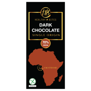 Μαύρη Σοκολάτα 70% single origin SAO THOME (χωρίς γλουτένη)50gr, Healthy Bites
