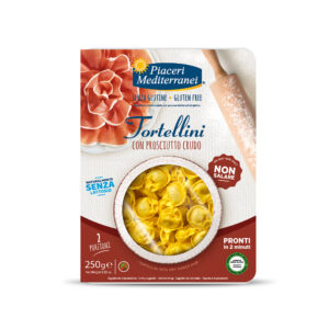 Τορτελίνια με Προσούτο (χωρίς γλουτένη) 250gr, Piaceri Mediterranei