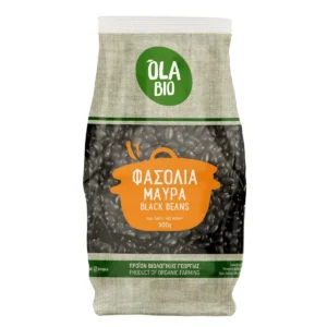 Φασόλια bio Μαύρα 500gr, ola bio