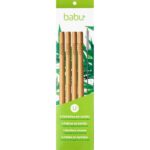 Καλαμάκια BABU (σετ 4τμχ με βουρτσάκι)