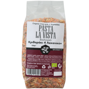 Κριθαράκι με 4 Λαχανικά bio 500gr, Pasta la Vista