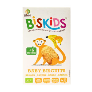 Μπισκότα bio με Μπανάνα (+6μ) 120gr, Biskids