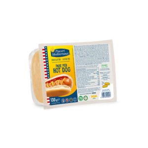 Ψωμάκια για Hot Dog (χωρίς γλουτένη) 2x65gr, Piaceri Mediterranei