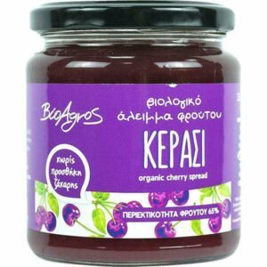 Άλειμμα Φρούτου Κεράσι bio (χωρίς ζάχαρη) 320gr, Bioagros
