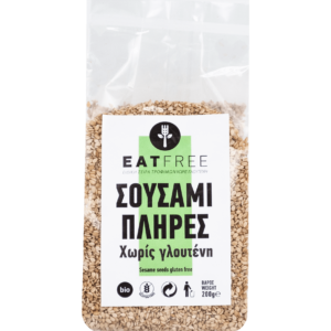 Σουσάμι Πλήρες bio, gluten free 200gr, Eat Free