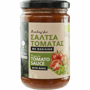 Σάλτσα Ντομάτας bio Χειροποίητη με Βασιλικό 280gr, Εκλεκτή Κουζίνα