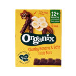 Μπάρες Φρούτων bio Μπανάνα & Χουρμάς +12μ (6x17gr), Organix