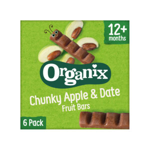 Μπάρες Φρούτων bio Μήλο & Χουρμάς +12μ (6x17gr), Organix