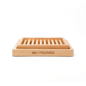 BemyFlower Σαπουνοθήκη Από Μπαμπού 14cm STRIPES