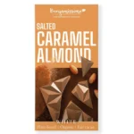 Λευκή Σοκολάτα organic με Αμύγδαλα & Salted Caramel 60gr,Happy Benjamino