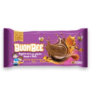 Κέικ με Γέμιση Κακάο & Μέλι(χωρίς ζάχαρη)BuonBee 25gr ,The Bee Bros