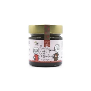 Άλειμμα Μέλι με Κακάο και Φράουλα 300gr, The Bee Bros