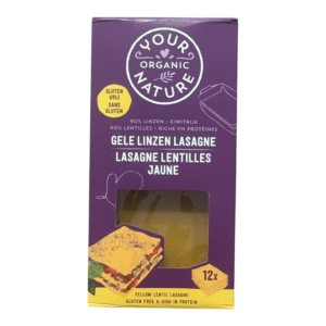Λαζάνια Κίτρινης Φακής bio (χωρίς γλουτένη) 250gr