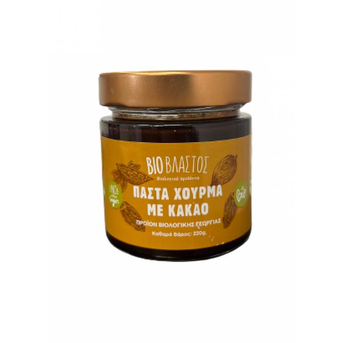 Βιολογικό Άλειμμα Χουρμά με Κακάο 220gr, Βιοβλαστός